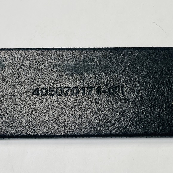 Polo Ralph Lauren Belt Mens 34/85 Dark Brown Leather Classic Silver Buckle - Picture 6 of 9